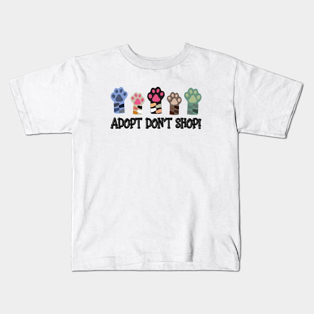 Animal Rescue | Adopt Don't Shop! Kids T-Shirt by WebStarCreative